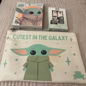 NWT ColourPop Star Wars x Grogu/The Child Makeup set with bag